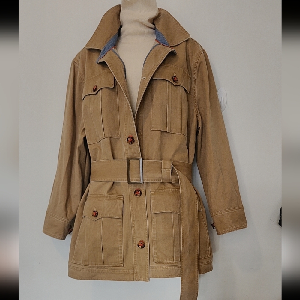 The Territory Ahead Tan Utility Jacket with Belt - Picture 4 of 15